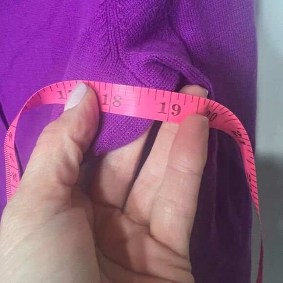 Eddie Bauer Purple Button Up Cardigan Sz M - Picture 6 of 7